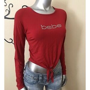 ♥️RED BEBE LONGSLEEVE